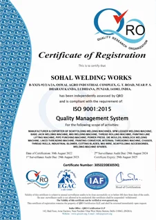 Certificate of Registration | Sohal Welding Works